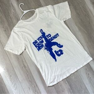 Billie Eilish Tshirt hit me hard and soft tee oversized unisex White Blue medium